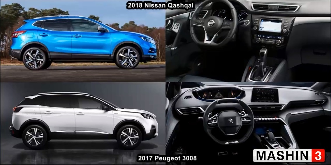 مقایسه پژو 3008 با نیسان قشقایی 2018