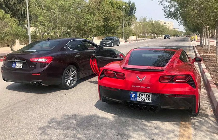 ورود خودروهای پلاک موقت لوکس به کیش آزاد شد