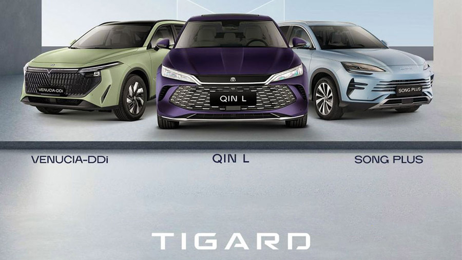 عرضه دو مدل BYD و ونوسیا وی آنلاین DDi توسط تیگارد موتور