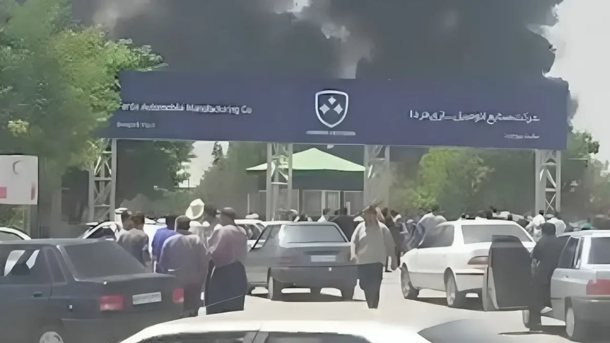 حمله موشکی اسرائیل به سایت تولیدی فردا موتورز در بروجرد