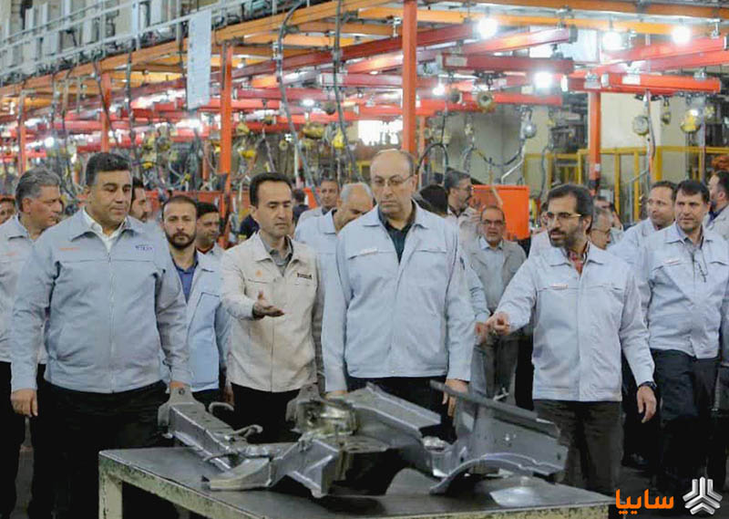بازدید مدیرعامل گروه خودروسازی سایپا از روند تولید ایدکوپرس و ایران کاوه